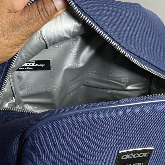 Decor Navy Blue Insulated Cooler Bag - Picture 5 of 8